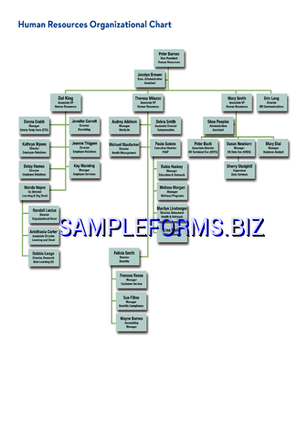 Human Resources Organizational Chart 5 pdf free